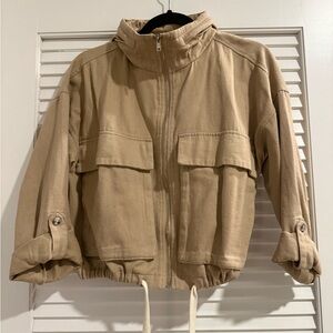 Tan Zip-Up Jacket